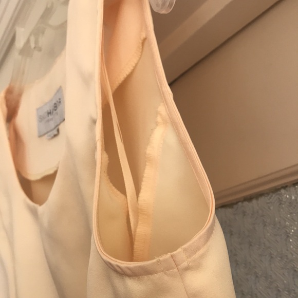 Sag Harbor Butter Cream Cropped Top Satin Shell Separate - Picture 5 of 5